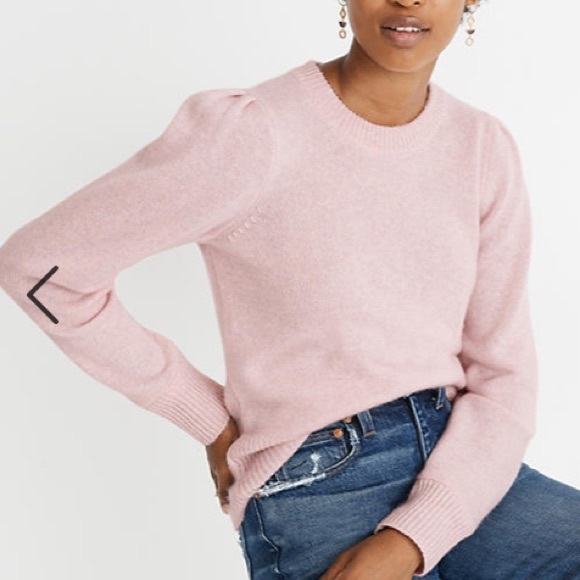 Madewell Cashmere Shoulder Puff Sweater - Picture 4 of 6